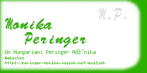 monika peringer business card